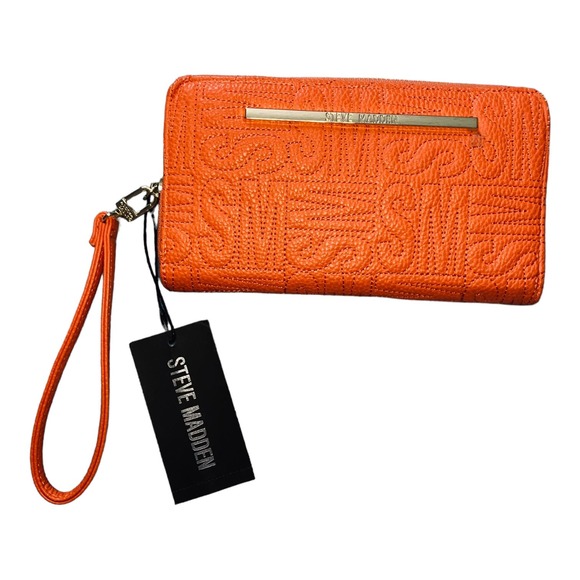 Steve Madden Orange Logo Wallet NWT - Picture 1 of 3